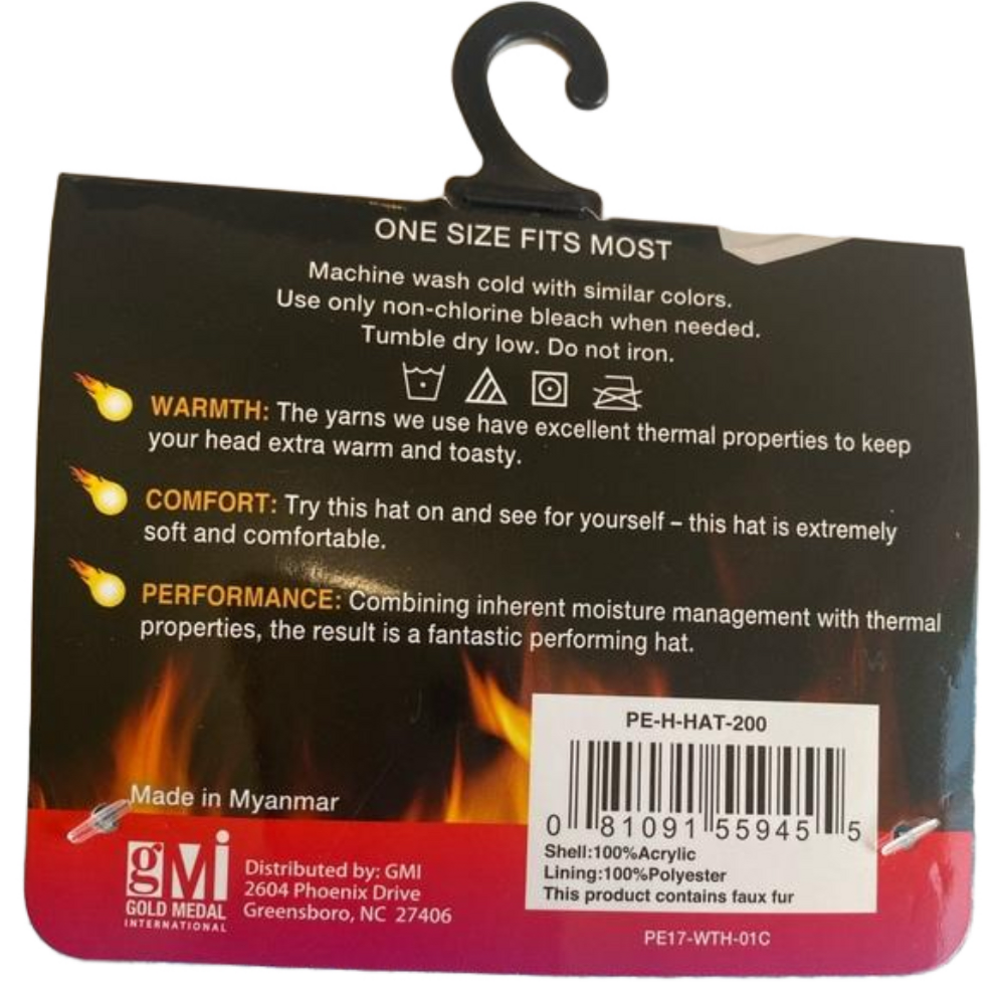 Polar Extreme Black & White Women's Thermal Insulated Winter Knit Hat Beanie … - Picture 11 of 11